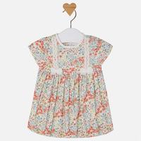 Baby girl short sleeve patterned dress Mayoral