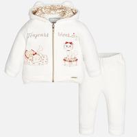 baby girl tracksuit with zip mayoral