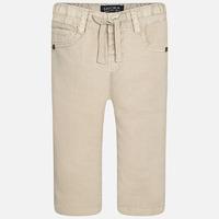 baby boy twill long trousers with drawstrings mayoral