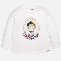 baby girl brushed jersey long sleeve t shirt mayoral