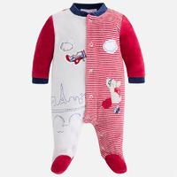 baby boy velour long pyjamas mayoral