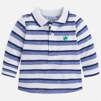 baby boy striped long sleeve polo mayoral