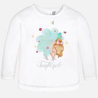 Baby girl long sleeve t-shirt with print Mayoral