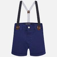 Baby boy chino shorts with suspenders Mayoral