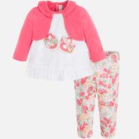 Baby girl leggings and double piece t-shirt cardigan Mayoral