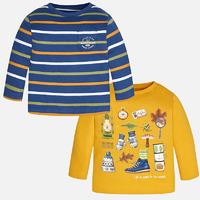 Baby boy set of two t-shirts with long sleeves Mayoral