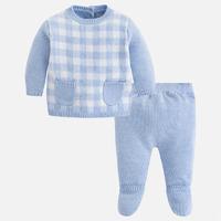 Baby boy set of knit jumper and footed trousers Mayoral