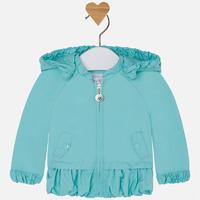 Baby girl windbreaker with hood and zipper Mayoral