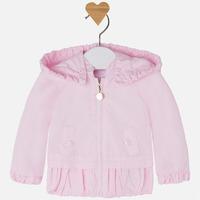 Baby girl windbreaker with hood and zipper Mayoral