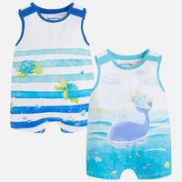 Baby boy sleeveless jersey onesie Mayoral