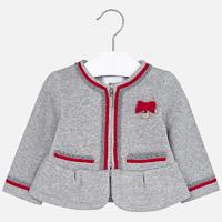 baby girl fleece jacket with zip mayoral