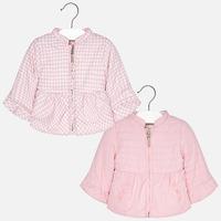 Baby girl windbreaker jacket with ruffles Mayoral