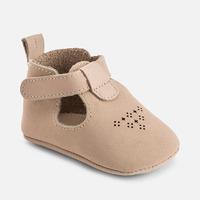 baby boy sandals with openwork and riptape mayoral