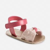 baby girl sandals with bow and riptape mayoral