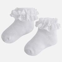 baby girl socks with ruffles and lace mayoral