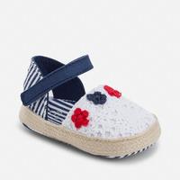 baby girl espadrille style shoes with flowers mayoral