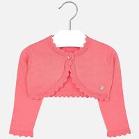 Baby girl cardigan with embroidered openwork Mayoral