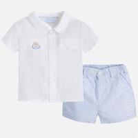 Baby boy shorts and shirt with non-functional pockets Mayoral