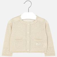 Baby girl knit cardigan with pockets Mayoral