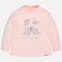 Baby girl long sleeve t-shirt with ribbed neckline Mayoral