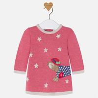 baby girl long sleeve knit dress mayoral