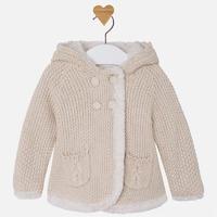 Baby girl long cardigan with pompom Mayoral