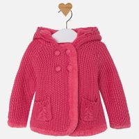 Baby girl long cardigan with pompom Mayoral