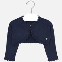 Baby girl cardigan with embroidered openwork Mayoral