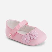 Baby girl shoes with flowers and button Mayoral