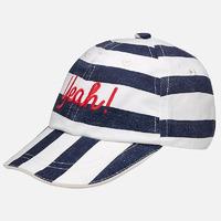 Baby boy striped cap with embroidered detail Mayoral