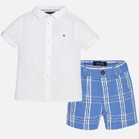 Baby boy linen shorts and shirt Mayoral