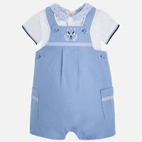 Baby boy overall and t-shirt with contrast collar Mayoral