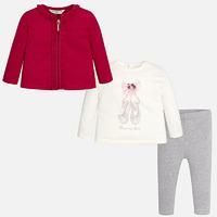 baby girl set of leggings t shirt and jacket mayoral