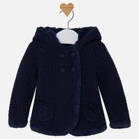 Baby girl long cardigan with pompom Mayoral