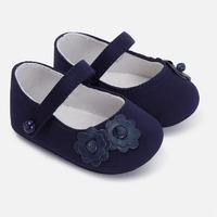 Baby girl shoes with flowers and button Mayoral