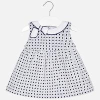 Baby girl dress with bow on collar Mayoral