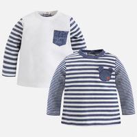 Baby boy set of two t-shirt with long sleeves Mayoral