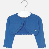 Baby girl cardigan with embroidered openwork Mayoral