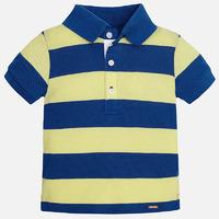 Baby boy short sleeve striped polo Mayoral