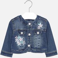 Baby girl jacket with embroidered flowers Mayoral