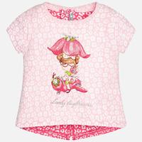 Baby girl short sleeve t-shirt with opening Mayoral