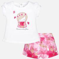 baby girl shorts and short sleeve t shirt mayoral