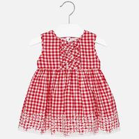 Baby girl guingham dress with ruffles Mayoral