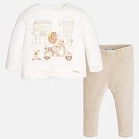 Baby girl set with corduroy leggings Mayoral