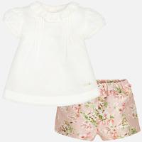 Baby girl shorts with ruffled blouse Mayoral