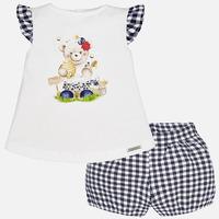 Baby girl shorts and ruffles t-shirt Mayoral