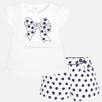 baby girl shorts and short sleeve t shirt mayoral