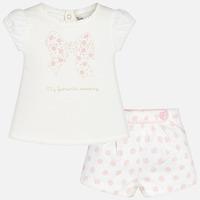 Baby girl shorts and short sleeve t-shirt Mayoral