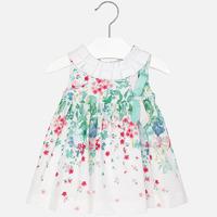 Baby girl floral print dress with bow Mayoral