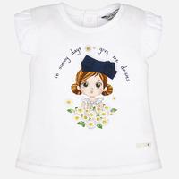 Baby girl short sleeve t-shirt with print Mayoral